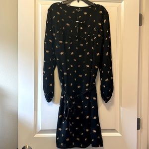 Madewell tie-waist mini dress in French Daisies